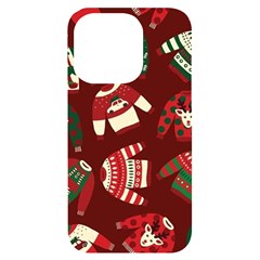 Ugly Sweater Wrapping Paper Iphone 14 Pro Black Uv Print Case by artworkshop