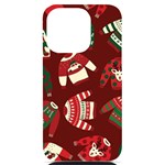 Ugly Sweater Wrapping Paper iPhone 14 Pro Black UV Print Case Front