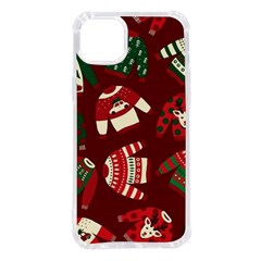 Ugly Sweater Wrapping Paper Iphone 14 Plus Tpu Uv Print Case