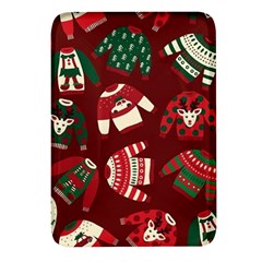 Ugly Sweater Wrapping Paper Rectangular Glass Fridge Magnet (4 Pack) by artworkshop