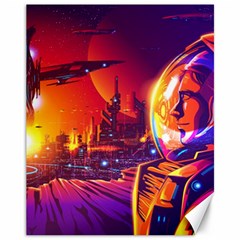 Far Future Human Colonization Canvas 11  X 14  by Hannah976