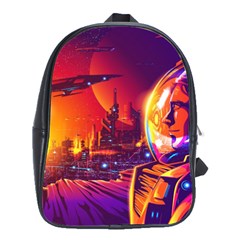 Far Future Human Colonization School Bag (large) by Hannah976