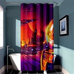 Far Future Human Colonization Shower Curtain 36  x 72  (Stall)  Curtain(36 X72 )