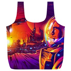 Far Future Human Colonization Full Print Recycle Bag (xl) by Hannah976