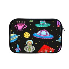 Seamless Pattern With Space Objects Ufo Rockets Aliens Hand Drawn Elements Space Apple Macbook Pro 13  Zipper Case by Hannah976