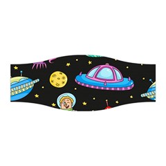 Seamless Pattern With Space Objects Ufo Rockets Aliens Hand Drawn Elements Space Stretchable Headband by Hannah976