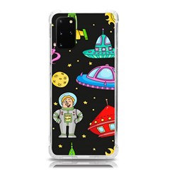 Seamless Pattern With Space Objects Ufo Rockets Aliens Hand Drawn Elements Space Samsung Galaxy S20plus 6 7 Inch Tpu Uv Case by Hannah976