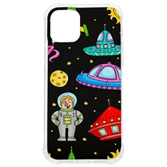 Seamless Pattern With Space Objects Ufo Rockets Aliens Hand Drawn Elements Space Iphone 12/12 Pro Tpu Uv Print Case by Hannah976