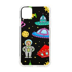 Seamless Pattern With Space Objects Ufo Rockets Aliens Hand Drawn Elements Space Iphone 11 Tpu Uv Print Case by Hannah976