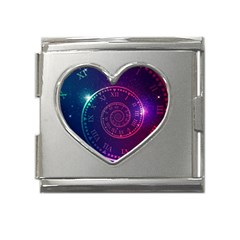 Time Machine Mega Link Heart Italian Charm (18mm) by Hannah976