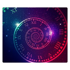 Time Machine Two Sides Premium Plush Fleece Blanket (small) by Hannah976