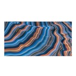 Dessert waves  Pattern  all over Print design Satin Wrap 35  x 70  Front