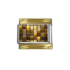 Golden Mosaic Tiles  Gold Trim Italian Charm (9mm) by essentialimage