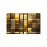 Golden Mosaic Tiles  Sticker (Rectangular) Front