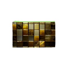 Golden Mosaic Tiles  Cosmetic Bag (xs) by essentialimage