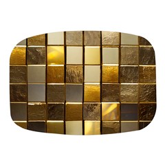 Golden Mosaic Tiles  Mini Square Pill Box by essentialimage