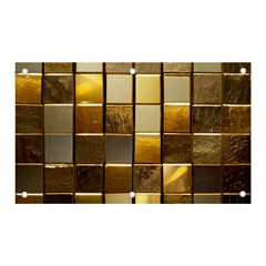 Golden Mosaic Tiles  Banner And Sign 5  X 3  by essentialimage