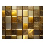 Golden Mosaic Tiles  Premium Plush Fleece Blanket (Large) 80 x60  Blanket Front