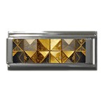 Golden Mosaic Tiles  Superlink Italian Charm (9mm) Front