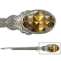 Golden Mosaic Tiles  Letter Opener by essentialimage365