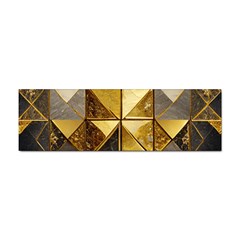 Golden Mosaic Tiles  Sticker (bumper) by essentialimage365