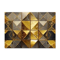 Golden Mosaic Tiles  Sticker A4 (10 Pack) by essentialimage365