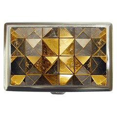 Golden Mosaic Tiles  Cigarette Money Case by essentialimage365