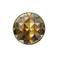 Golden Mosaic Tiles  Hat Clip Ball Marker (4 Pack) by essentialimage365