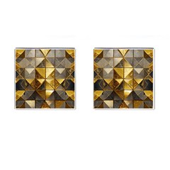 Golden Mosaic Tiles  Cufflinks (square) by essentialimage365