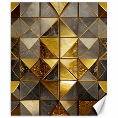 Golden Mosaic Tiles  Canvas 20  X 24  by essentialimage365