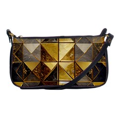 Golden Mosaic Tiles  Shoulder Clutch Bag by essentialimage365