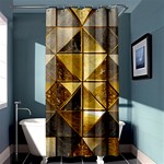 Golden Mosaic Tiles  Shower Curtain 36  x 72  (Stall)  Curtain(36 X72 )