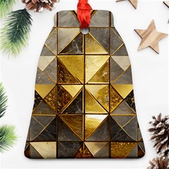 Golden Mosaic Tiles  Ornament (bell)