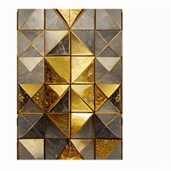 Golden Mosaic Tiles  Large Garden Flag (two Sides) by essentialimage365