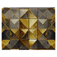 Golden Mosaic Tiles  Cosmetic Bag (xxxl) by essentialimage365