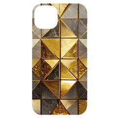 Golden Mosaic Tiles  Iphone 14 Plus Black Uv Print Case by essentialimage365