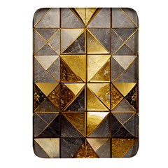 Golden Mosaic Tiles  Rectangular Glass Fridge Magnet (4 Pack) by essentialimage365