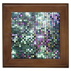 Disco Mosaic Magic Framed Tile by essentialimage365