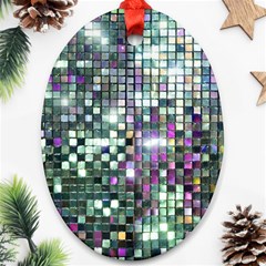 Disco Mosaic Magic Ornament (oval)