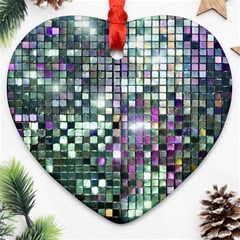 Disco Mosaic Magic Ornament (heart)