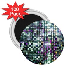 Disco Mosaic Magic 2 25  Magnets (100 Pack)  by essentialimage365