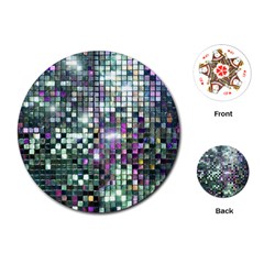 Disco Mosaic Magic Playing Cards Single Design (round)