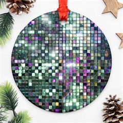 Disco Mosaic Magic Round Ornament (two Sides) by essentialimage365