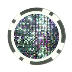 Disco Mosaic Magic Poker Chip Card Guard by essentialimage365