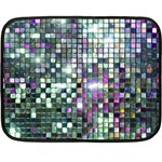 Disco Mosaic Magic Two Sides Fleece Blanket (Mini) 35 x27  Blanket Back