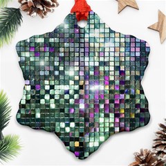 Disco Mosaic Magic Snowflake Ornament (two Sides) by essentialimage365