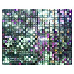 Disco Mosaic Magic Two Sides Premium Plush Fleece Blanket (medium) by essentialimage365