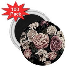 Elegant Seamless Pattern Blush Toned Rustic Flowers 2 25  Magnets (100 Pack)  by Hannah976