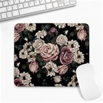 Elegant Seamless Pattern Blush Toned Rustic Flowers Large Mousepad Front