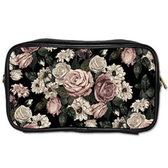 Elegant Seamless Pattern Blush Toned Rustic Flowers Toiletries Bag (two Sides) by Hannah976